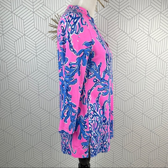 Lilly Pulitzer UPF 50+ Tunic Top Pink Small - Picture 3 of 5